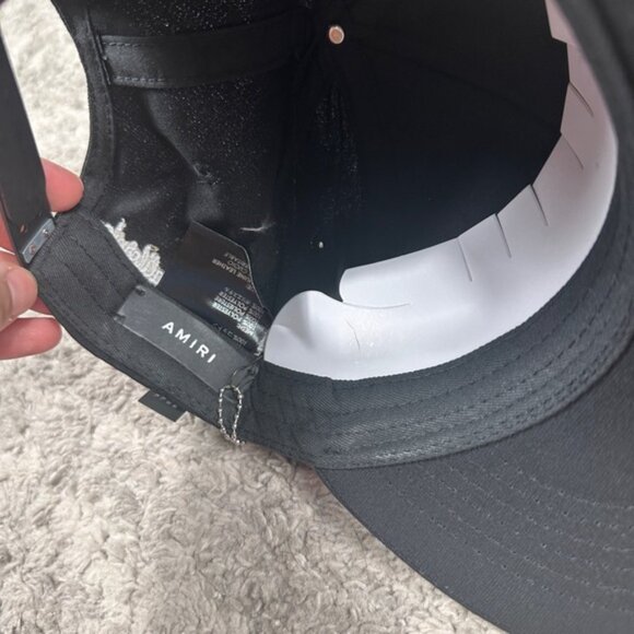 NWT AMIRI MA Logo Trucker Hat Black - Picture 3 of 4